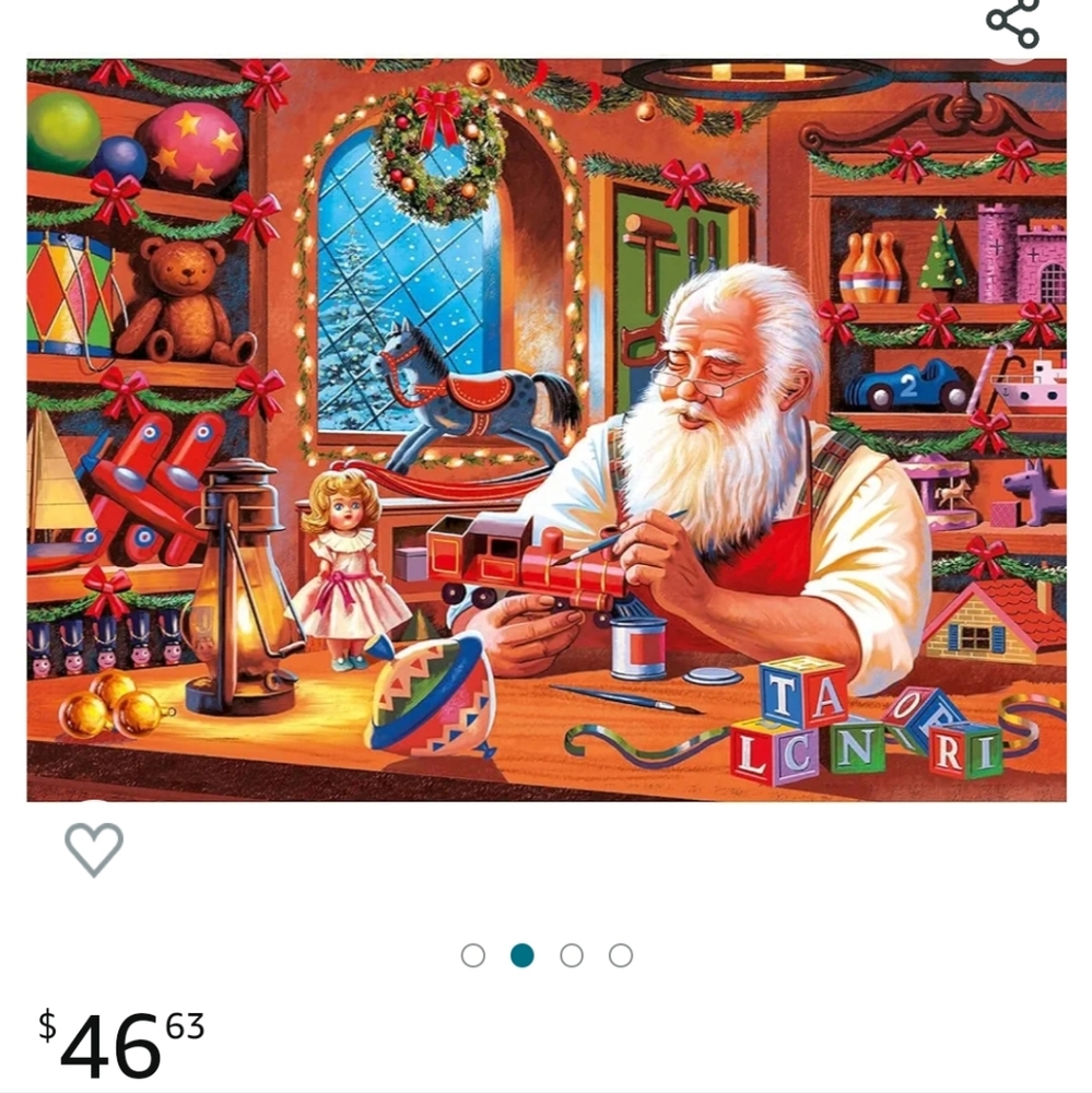 Clementoni - Christmas Collection-Santa Works 1000-Piece Suitcase made in Italy